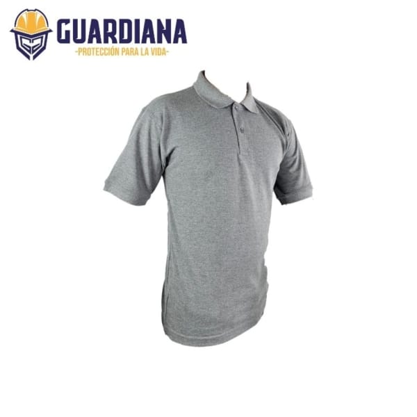 Camiseta Polo Corta Gris